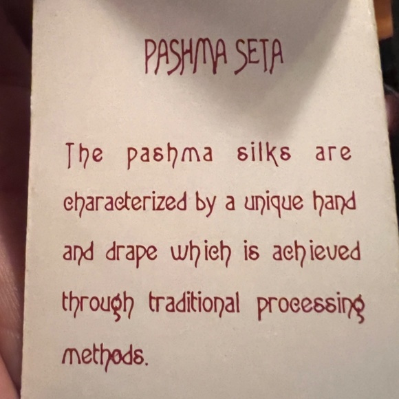 100% Silk Pashma Arte size XL Blue women’s top - Picture 7 of 9